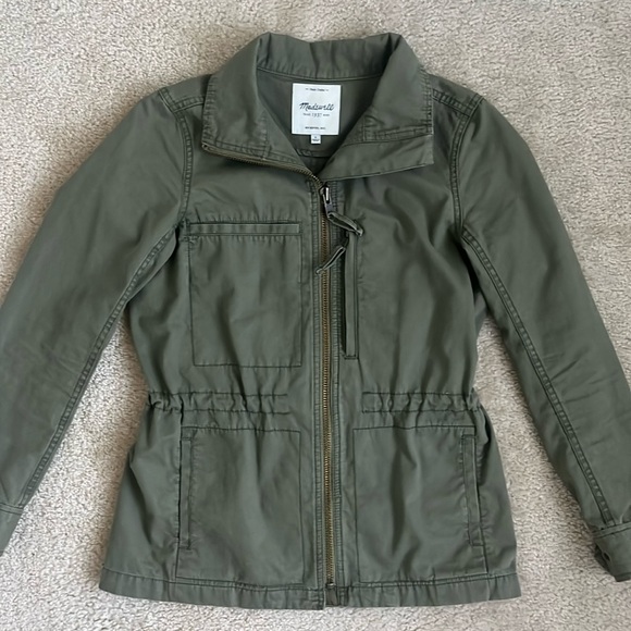 Madewell Green Military Utility Fleet Olive Green Jacket in Women’s Size Small - Picture 1 of 8